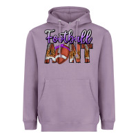 Lavender Football Aunt Heavyweight Hoodie - CowhideDigitalArt