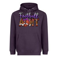 Plum Football Aunt Heavyweight Hoodie - CowhideDigitalArt
