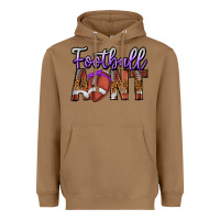 Toasted Coconut Football Aunt Heavyweight Hoodie - CowhideDigitalArt