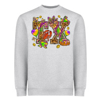 Heather Grey Texas Mardi Gras Heavyweight Sweatshirt - HowdyJamesFarm