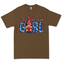 Cacao all american girl with gnome Premium Tee - NancyCooperArtShop