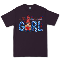 Plum all american girl with gnome Premium Tee - NancyCooperArtShop