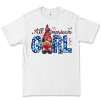 White all american girl with gnome Premium Tee - NancyCooperArtShop