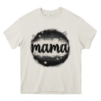 Cream leopard mama Heavy Core Tee - MaliasSmallBusiness