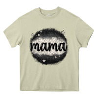 Mossy leopard mama Heavy Core Tee - MaliasSmallBusiness