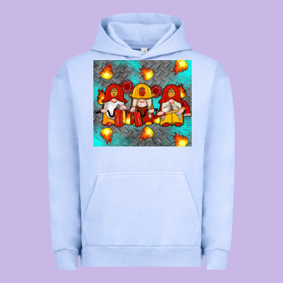 Firefighter Gnomes Urban Hoodie Designed By Artiststas