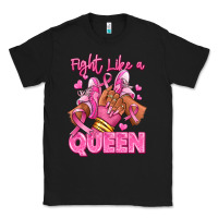 Black Survivor queen Breast Cancer afro girl sneakers Classic Tee - RanaPortraitStore