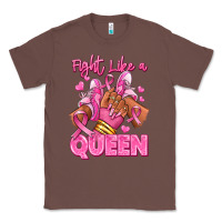 Survivor Queen Breast Cancer Afro Girl Sneakers Classic Tee | Teevron