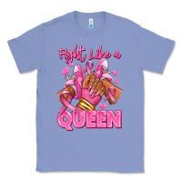 Colony Blue Survivor queen Breast Cancer afro girl sneakers Classic Tee - RanaPortraitStore