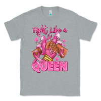 Heather Grey Survivor queen Breast Cancer afro girl sneakers Classic Tee - RanaPortraitStore