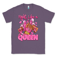 Lavender Survivor queen Breast Cancer afro girl sneakers Classic Tee - RanaPortraitStore