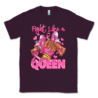 Plum Survivor queen Breast Cancer afro girl sneakers Classic Tee - RanaPortraitStore