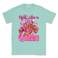 Seafoam Survivor queen Breast Cancer afro girl sneakers Classic Tee - RanaPortraitStore