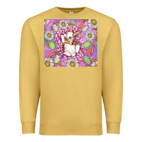 Antique Gold Easter Bunny Premium Sweatshirt - CowhideDigitalArt