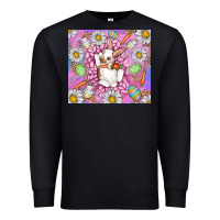 Black Easter Bunny Premium Sweatshirt - CowhideDigitalArt