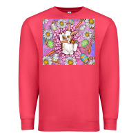 Cardinal Easter Bunny Premium Sweatshirt - CowhideDigitalArt