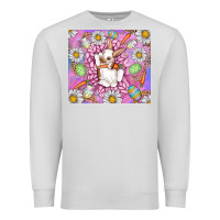 Dove Grey Easter Bunny Premium Sweatshirt - CowhideDigitalArt
