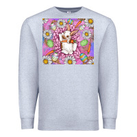 Heather Grey Easter Bunny Premium Sweatshirt - CowhideDigitalArt