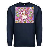Navy Easter Bunny Premium Sweatshirt - CowhideDigitalArt