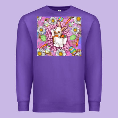 Easter Bunny Premium Sweatshirt Designed By Cowhidedigitalart
