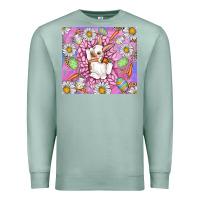 Seafoam Easter Bunny Premium Sweatshirt - CowhideDigitalArt