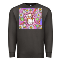 Smoke Easter Bunny Premium Sweatshirt - CowhideDigitalArt