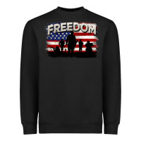 Black Freedom 4th of july Heavyweight Sweatshirt - CowGirlArtShop