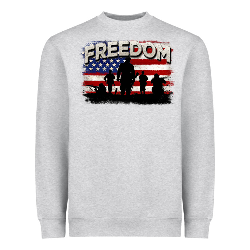 Freedom 4th Of July Heavyweight Sweatshirt by CowGirlArtShop | Teevron
