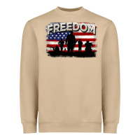 Mushroom Freedom 4th of july Heavyweight Sweatshirt - CowGirlArtShop