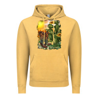 Vintage Mustard western boots with cactus and desert Vintage Hoodie - RanaPortraitStore