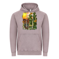 Vintage Zinc western boots with cactus and desert Vintage Hoodie - RanaPortraitStore