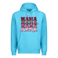 Ocean Blue Mama mama mama mama Mother's Day Premium Hoodie - FaDigitalArtStudio