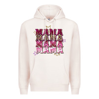 Pale Pink Mama mama mama mama Mother's Day Premium Hoodie - FaDigitalArtStudio