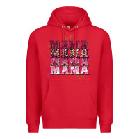 Red Mama mama mama mama Mother's Day Premium Hoodie - FaDigitalArtStudio
