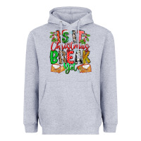 Heather Grey Is It Christmas Break Yet Heavyweight Hoodie - CowhideDigitalArt