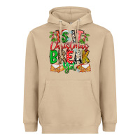 Mushroom Is It Christmas Break Yet Heavyweight Hoodie - CowhideDigitalArt