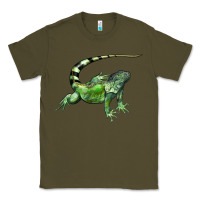 Army Green İguana Classic Tee - LillyAllenDesigns