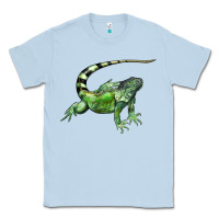 Dusty Blue İguana Classic Tee - LillyAllenDesigns