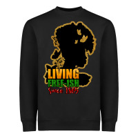 Black Living free-ish since 1865 Heavyweight Sweatshirt - HowdyJamesFarm