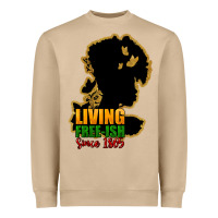Mushroom Living free-ish since 1865 Heavyweight Sweatshirt - HowdyJamesFarm