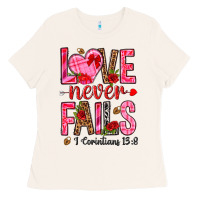 Bone love never fails i corintians 13 8 Ladies Tee - NancyCooperArtShop