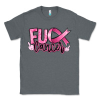 Charcoal Heather Fu*ck Cancer Classic Tee - RanaPortraitStore