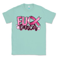 Seafoam Fu*ck Cancer Classic Tee - RanaPortraitStore