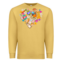 Antique Gold Easter Love Premium Sweatshirt - CowhideDigitalArt