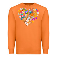 Carrot Easter Love Premium Sweatshirt - CowhideDigitalArt
