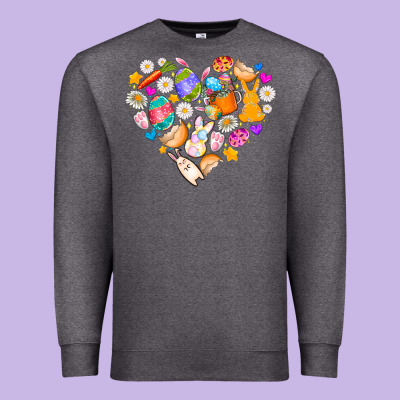 Easter Love Premium Sweatshirt Designed By Cowhidedigitalart
