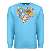 Ocean Blue Easter Love Premium Sweatshirt - CowhideDigitalArt