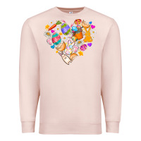 Pale Pink Easter Love Premium Sweatshirt - CowhideDigitalArt