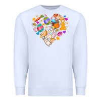 White Easter Love Premium Sweatshirt - CowhideDigitalArt