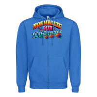 True Royal Normalize our differences Autism Zipper Hoodie - FaDigitalArtStudio
